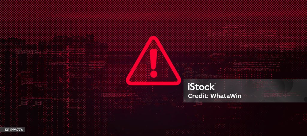Abstract Technology Binary Code Dark Red Background Cyber Attack ...