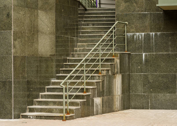 istock Steps and walls made of marble slabs 1311998008