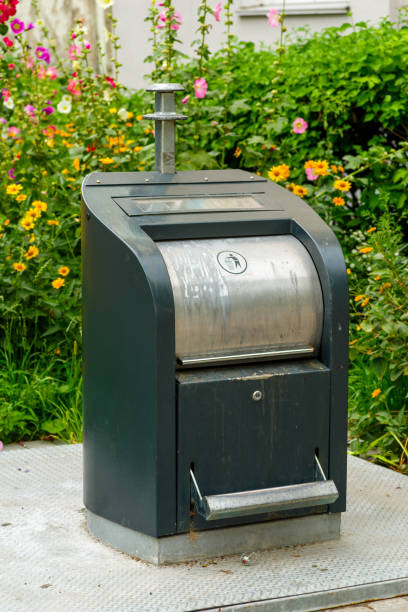 istock Metal outdoor garbage container 1311998015