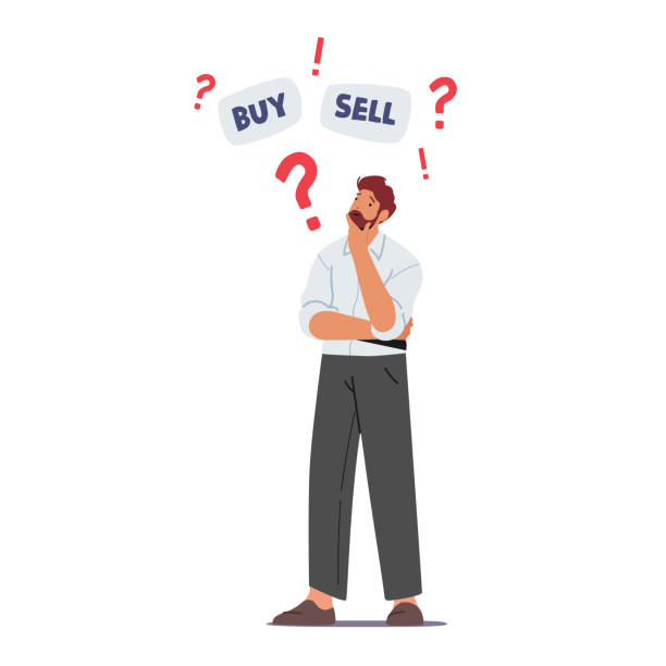 Doubtful Businessman Character Thinking Buy or Sell Currency and Bonds during Bear Stock Market Crisis Drop Sales Doubtful Businessman Character Thinking Buy or Sell Currency and Bonds during Bear Stock Market Crisis Drop Sales, Trader Search Wise Financial Solution for Money Concept. Cartoon Vector Illustration drop bear stock illustrations