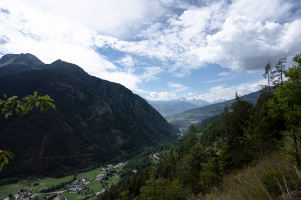istock View of the valley from Doues, Valpelline. 1311999394