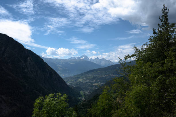 istock View of the valley from Doues, Valpelline. 1311999407