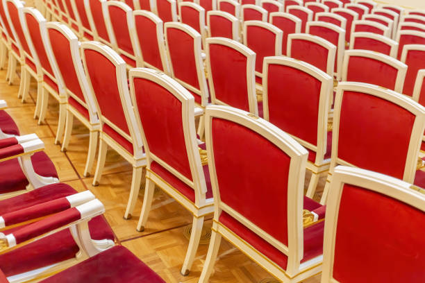 istock Empty red seats in the theater auditorium 1312001139