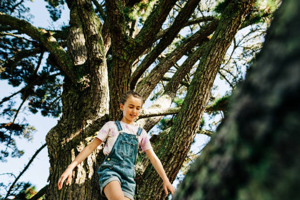 istock Girl playing in forrest 1312001372