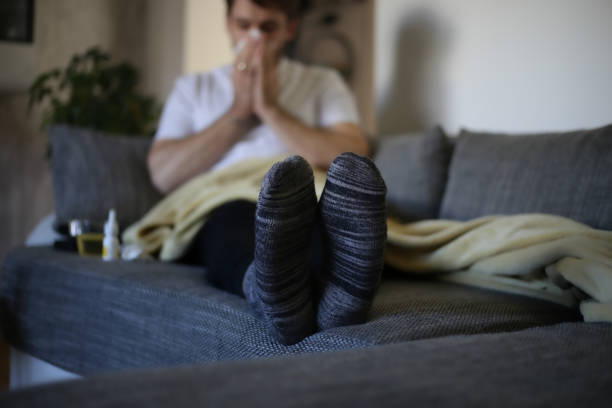istock Suffering from cold stock photo 1312004709