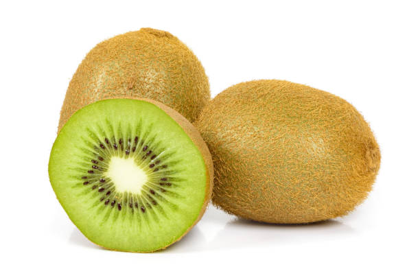 istock Kiwi fruits on white background 1312007249