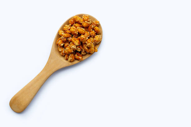 istock Fried peanuts with sugar and sesame seeds 1312009243