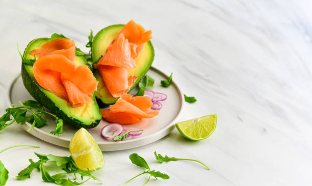 istock Keto diet food salmon and avocado 1312010044