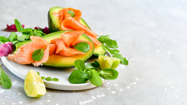 istock Keto diet food salmon and avocado 1312010063