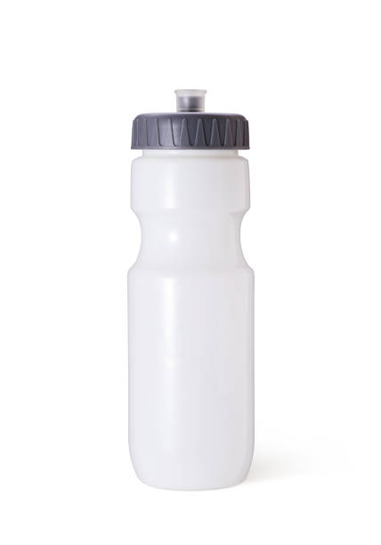 White sport plastic water bottle