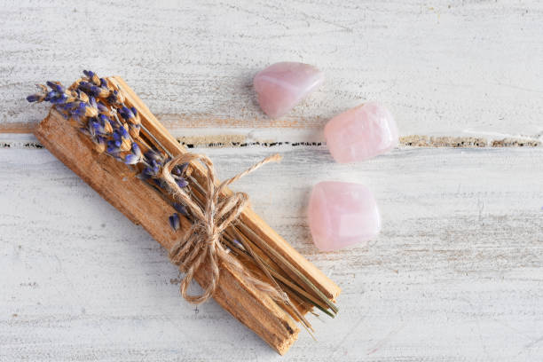 istock Palo Santo Smudge Sticks and Rose Quartz Crystals 1312016259