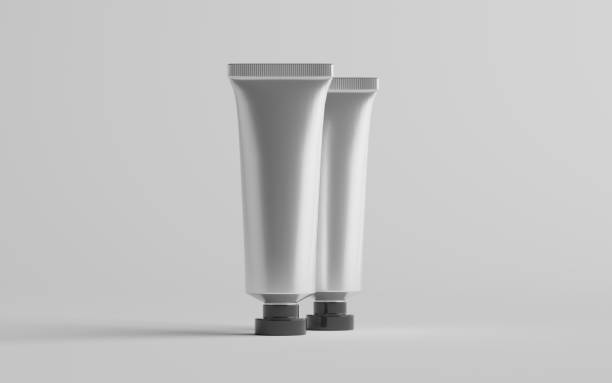 istock Aluminum Plastic Cosmetic / Paint Tube Mockup - Two Tubes 1312022467