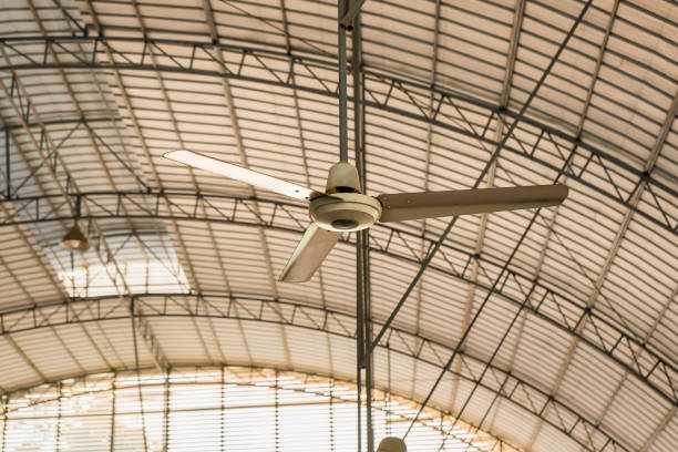 istock Electric ceiling fan in the gym hall. 1312040787