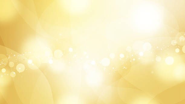ilustrações de stock, clip art, desenhos animados e ícones de glittering golden bokeh, abstract background - backgrounds shiny light illuminated
