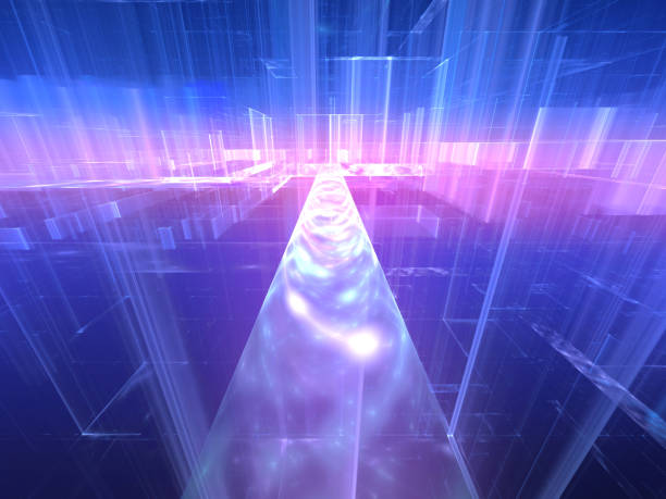 istock Abstract light modern background, composition on the theme of science, research and technology 1312052835