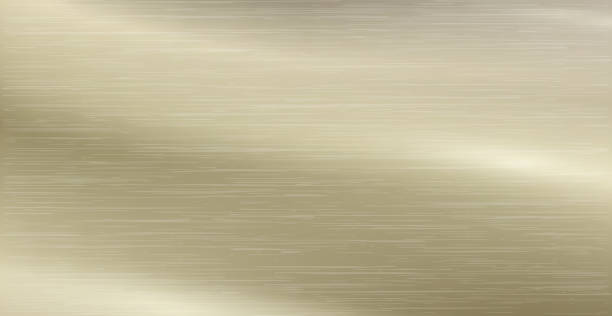 istock Background texture of light metal with golden highlights - Vector 1312056319