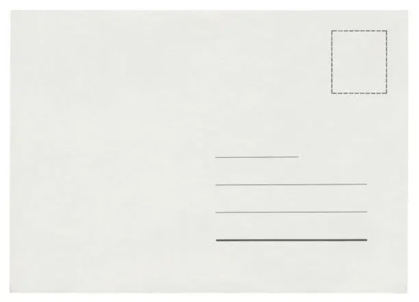 Photo of Vintage postcard template (clipping path)