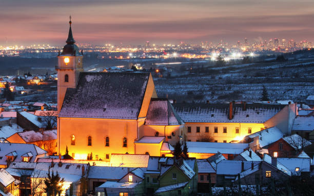 istock Beautiful view in Svaty Jur, Slovakia 1312068192