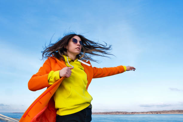istock Hipster girl beach promenade 1312068446