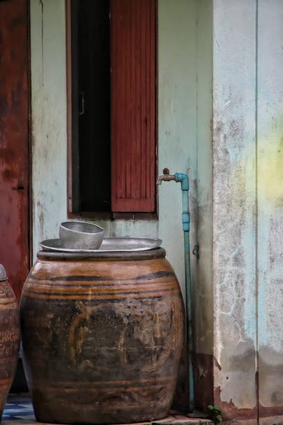 istock The uniqueness of Thai jar, Thai home atmosphere 1312069506
