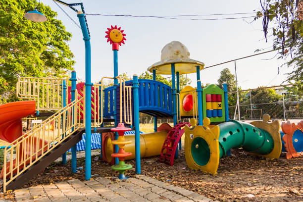 istock Children's playground for funy in the park 1312069813
