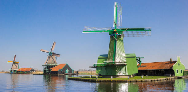 istock Panorama of historic widmills in Zaanse Schans 1312077039