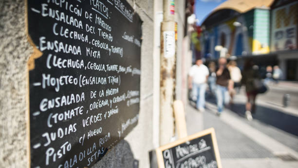 istock Tapas menu in Madrid: finally traveling after Covid pandemic 1312080678