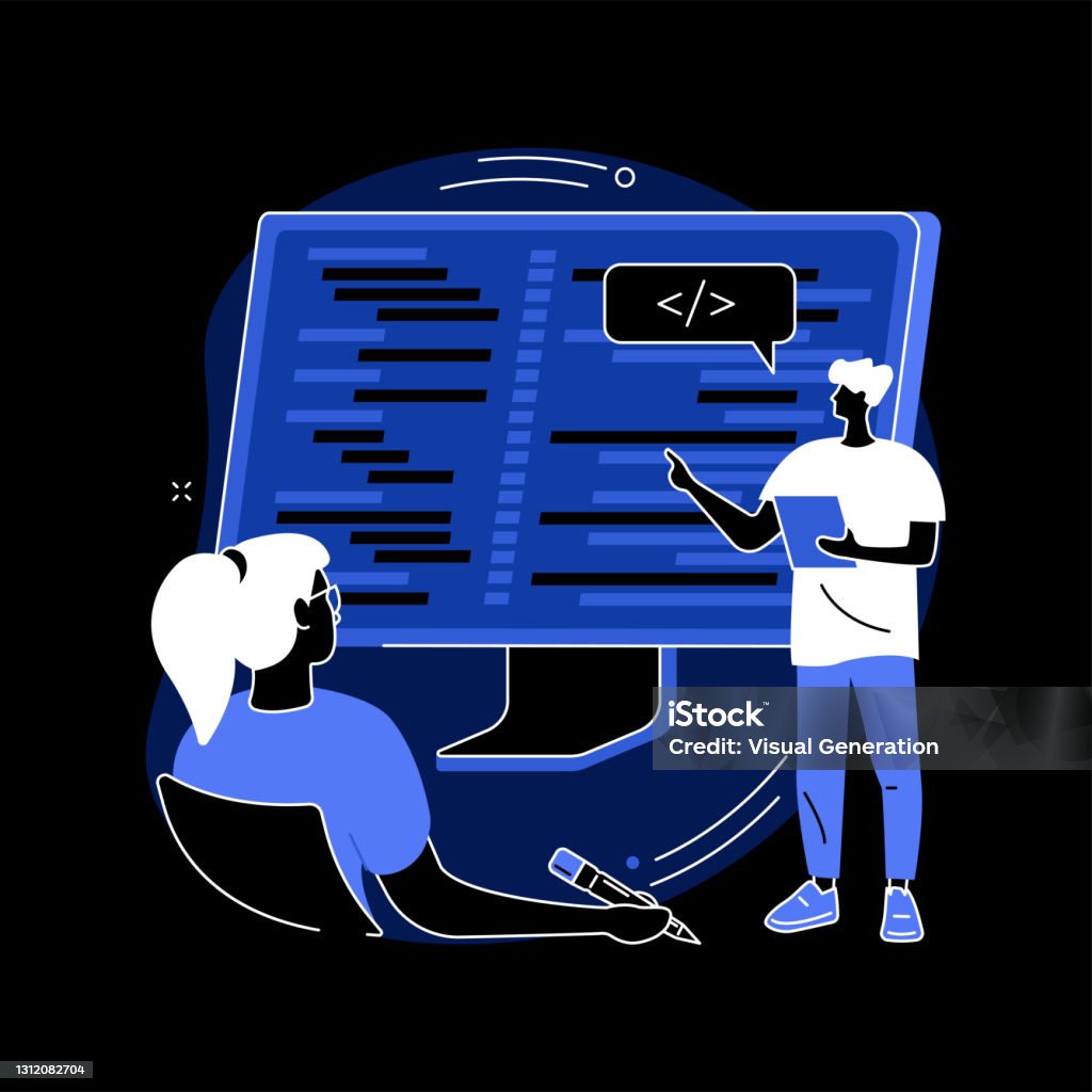 Coding Workshop Abstract Concept Vector Illustration Stock Illustration ...