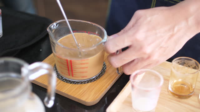 Barista Making A Espresso Coffee