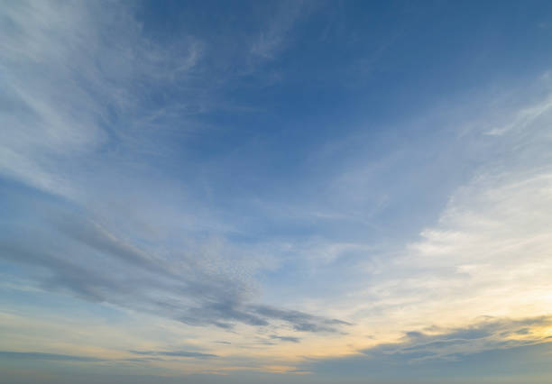 istock Clear blue sky with white fluffy clouds at noon. Day time. Abstract nature landscape background. 1312085227
