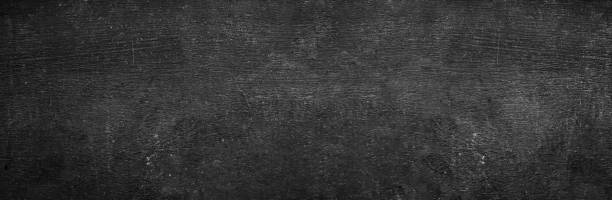 istock Blank wide screen Real chalkboard background texture in college concept for back to school panoramic wallpaper for black friday white chalk text draw graphic. Empty surreal room wall blackboard pale. 1312086830