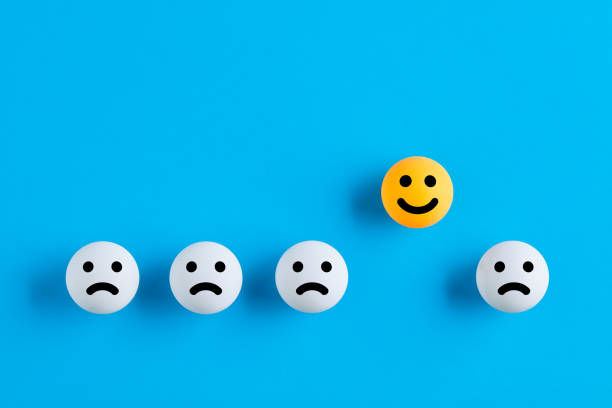 istock Customer satisfaction, positive evaluation or review concept. 1312091955
