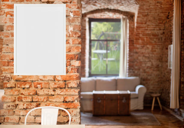 istock Modern apartment with blank poster 1312093124