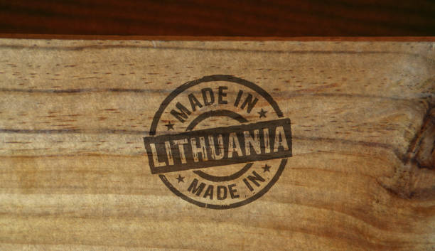 istock Made in Lithuania stamp and stamping 1312098773