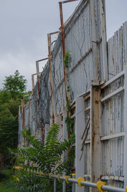 istock High steel fence 1312106005