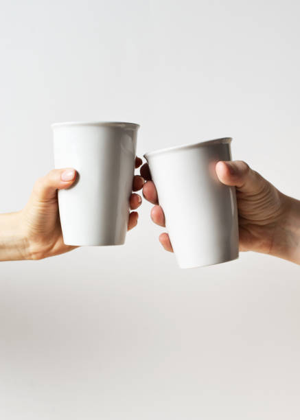 istock Mug or cup of coffe to go porcelain on white background 1312107849