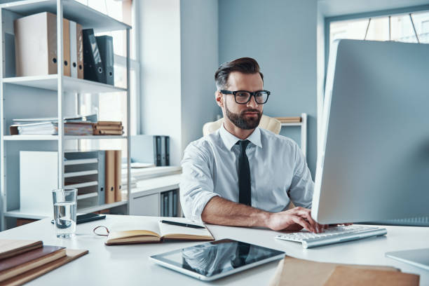 istock Modern young man in formalwear 1312107862