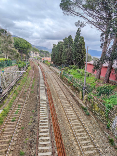istock rail tracks in genoa sant ilario 1312110574