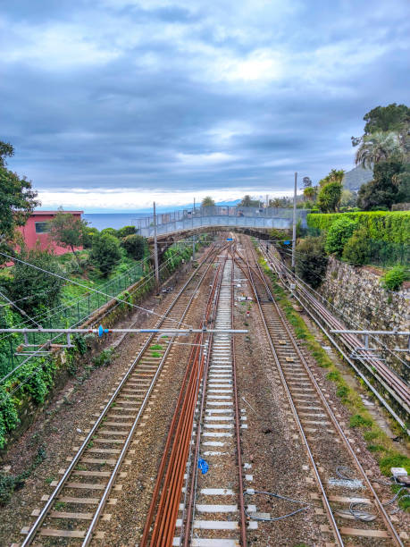 istock rail tracks in genoa sant ilario 1312110584