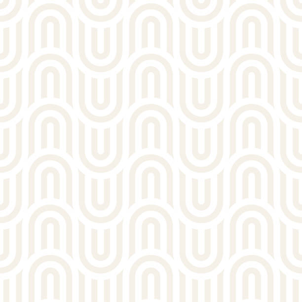вектор бесшовные тонкие линии мозаики шаблон. современная стильная абстрактная текстура. повторение геометрических плиток - pattern stock illustrations