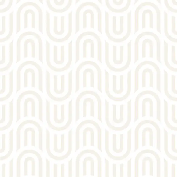 Vector illustration of Vector seamless subtle lines mosaic pattern. Modern stylish abstract texture. Repeating geometric tiles