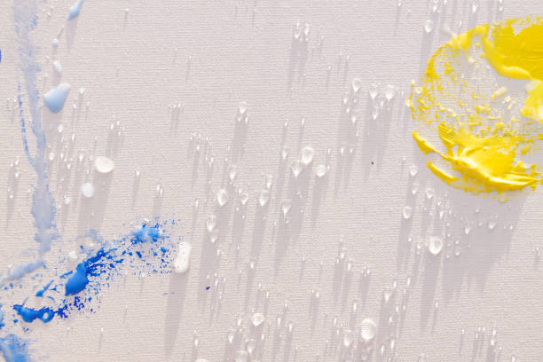 istock Oil and acrylic paint on a blank canvas, Spain. 1312113727