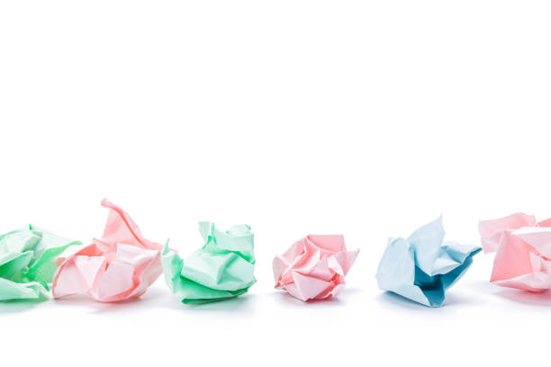 istock color crumpled paper balls isolated on white background. abstract creative background 1312118069