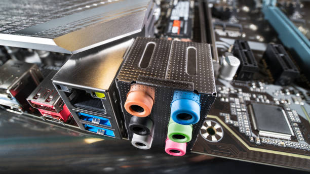 Modern computer motherboard interface for sound or network and universal serial bus