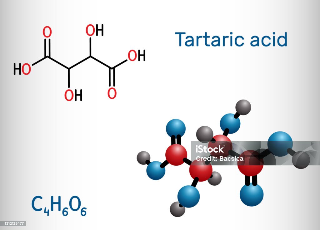 Acido Tartarico Molecola Di Acido Destrotartarico Levotartarico È