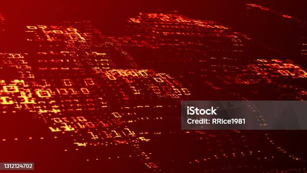 Red Binary Programming Image Digital Background Stock Photo - Download ...