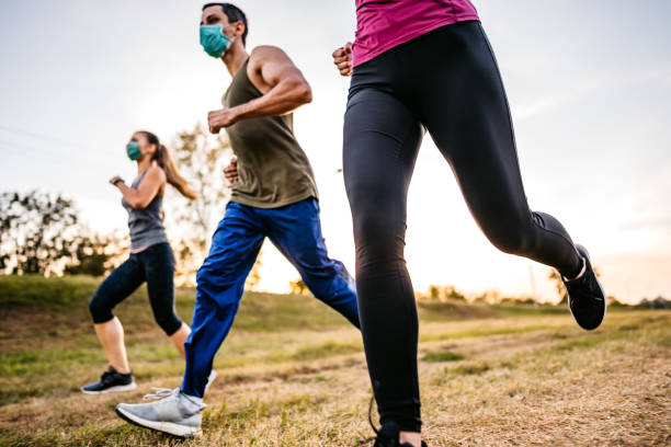 istock Friends jogging together 1312126507