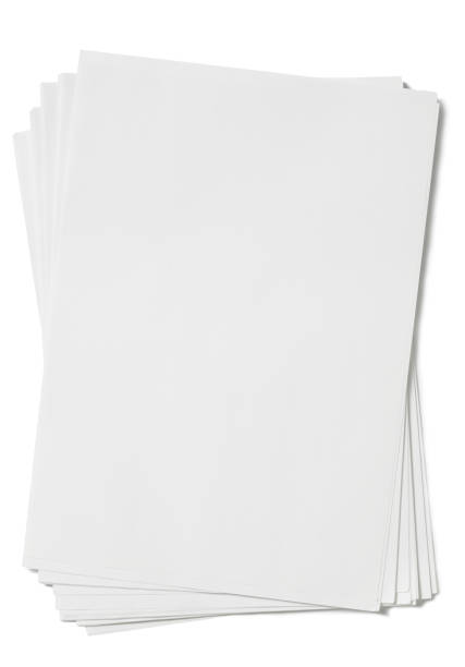 istock vertical blank paper sheet with shadows isolated on white background. 1312126680