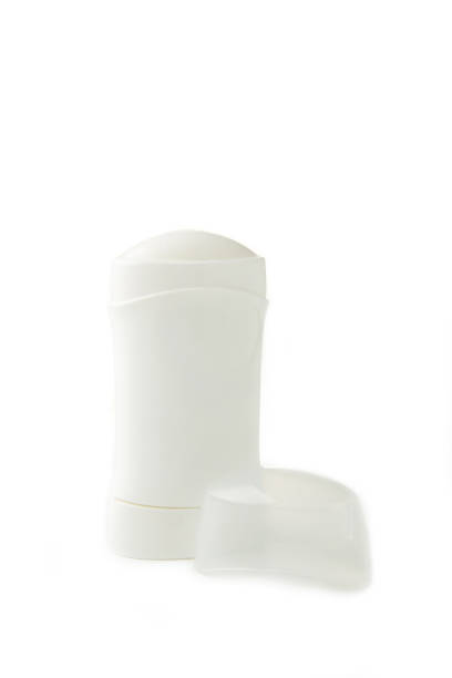 istock Women's deodorant isolated on a white background, close-up. Antiperspirant 1312127781