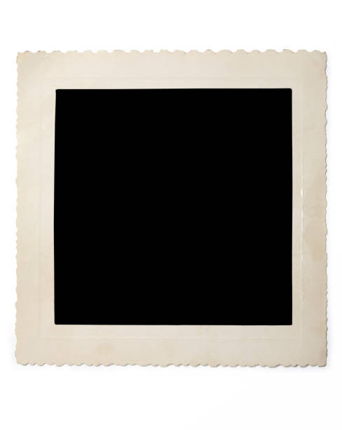 istock Image of old blank photo with shadow on white background 1312129887
